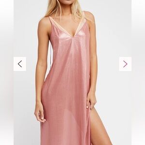 NWT Free People Anytime Shine Slip dress size L